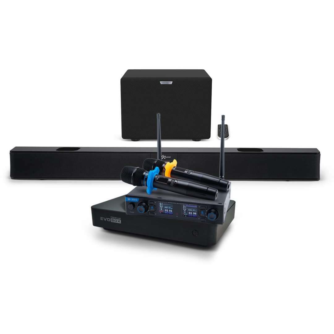 Hi-End караоке-система EVOBOX Premium + EvoSoundBar (саундбар с караоке) в Брянске