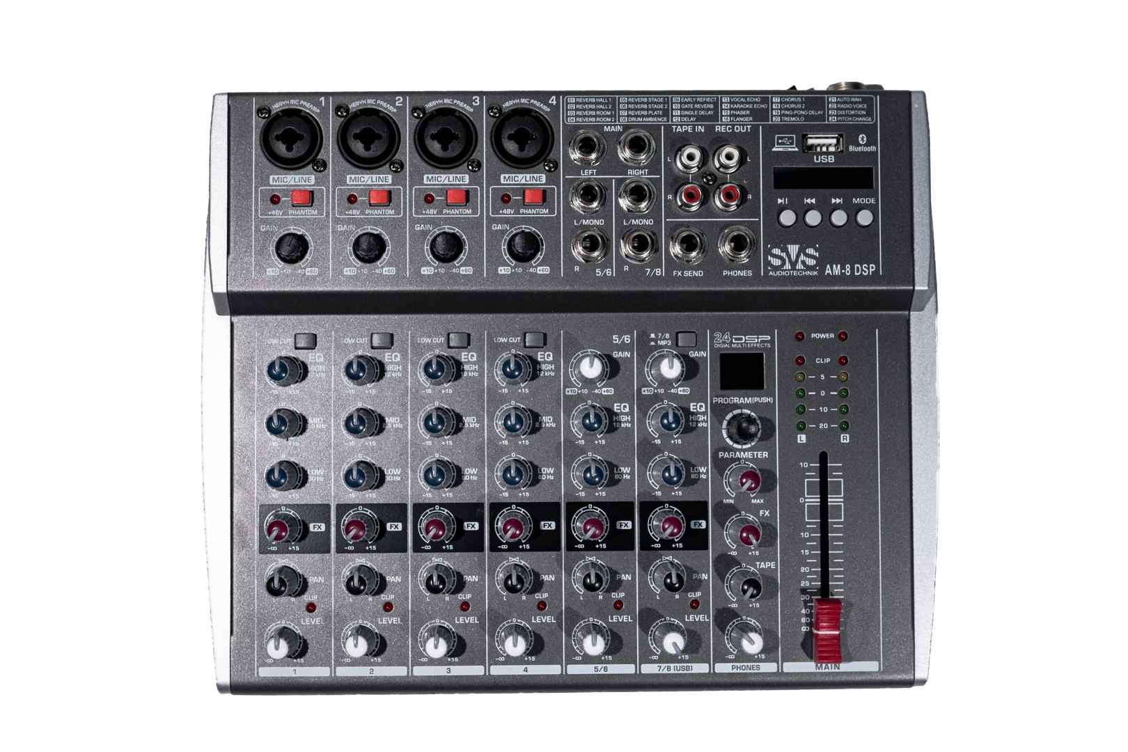 SVS Audiotechnik mixers AM-8 DSP Микшерный пульт аналоговый, 8-канальный в Брянске